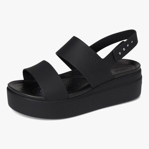 CROCS Women's Black Elevated Sandals